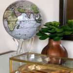 Travel - a small token placed with intention can go a long way. This MOVA globe on a make up table in a Master bath is all you need to get your travel chi flowing!